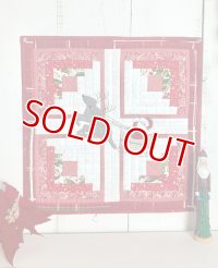 パッチワークタペストリーキット／サンタクロースとトナカイのタペストリー