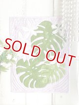 再入荷までしばらくお待ちください！/パッチワークタペストリーキット／ハワイアンキルト／モンステラとティアレのタペストリー