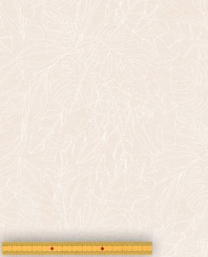 画像1: 生地ＵＳＡコットン /moda/白花柄