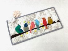 他の写真1: パッチワークタペストリーキット／小鳥のタペストリー／季節を彩るミニタペシリーズ
