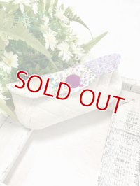 再入荷/パッチワークポーチキット／フラワーフラップポーチ
