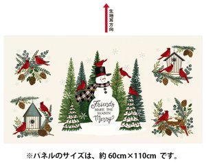 画像1: 生地ＵＳＡコットン /moda/クリスマス2025生地/大柄/パネル柄