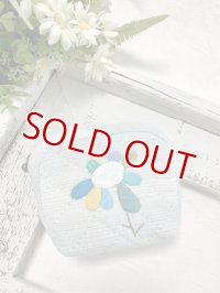 パッチワークポーチキット/カラフルフラワーポーチ