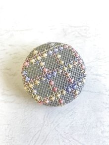 他の写真2: handmade完成品/クロッシェ麻バッグ+コースター+ブローチ+ミニミニポーチ4点セット/裏布キルト芯仕立て