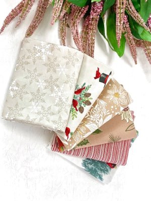 画像1: SALE/お試しパック/USAcotton/moda/クリスマスプリント2025全コンプリート6種セット