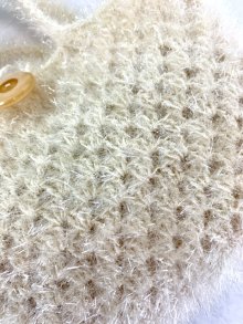 他の写真3: handmade完成品/クロッシェバッグ/グラニーミニバッグ白