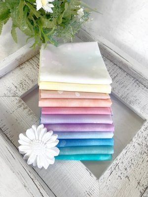 画像1: SALE20％OFF/生地セット/シャーベットカラー11枚セット/国産cotton