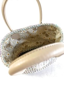 他の写真2: handmade完成品/クロッシェバッグ/フラワーモチーフ/グラニーバッグ/パステルカラー/裏布キルト芯仕立て