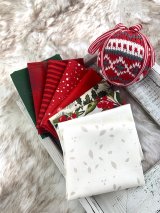 SALE/10％OFF/USAcotton/moda/クリスマスプリント 9枚セット