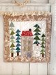 画像2: パッチワークタペストリーキット／ハウスとツリーのタペストリー＆立体ツリー2点セット (2)