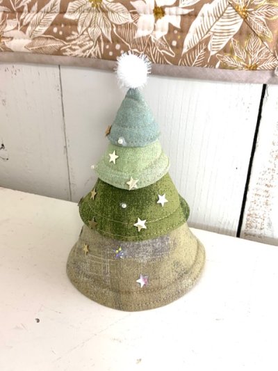 画像3: パッチワークタペストリーキット／ハウスとツリーのタペストリー＆立体ツリー2点セット
